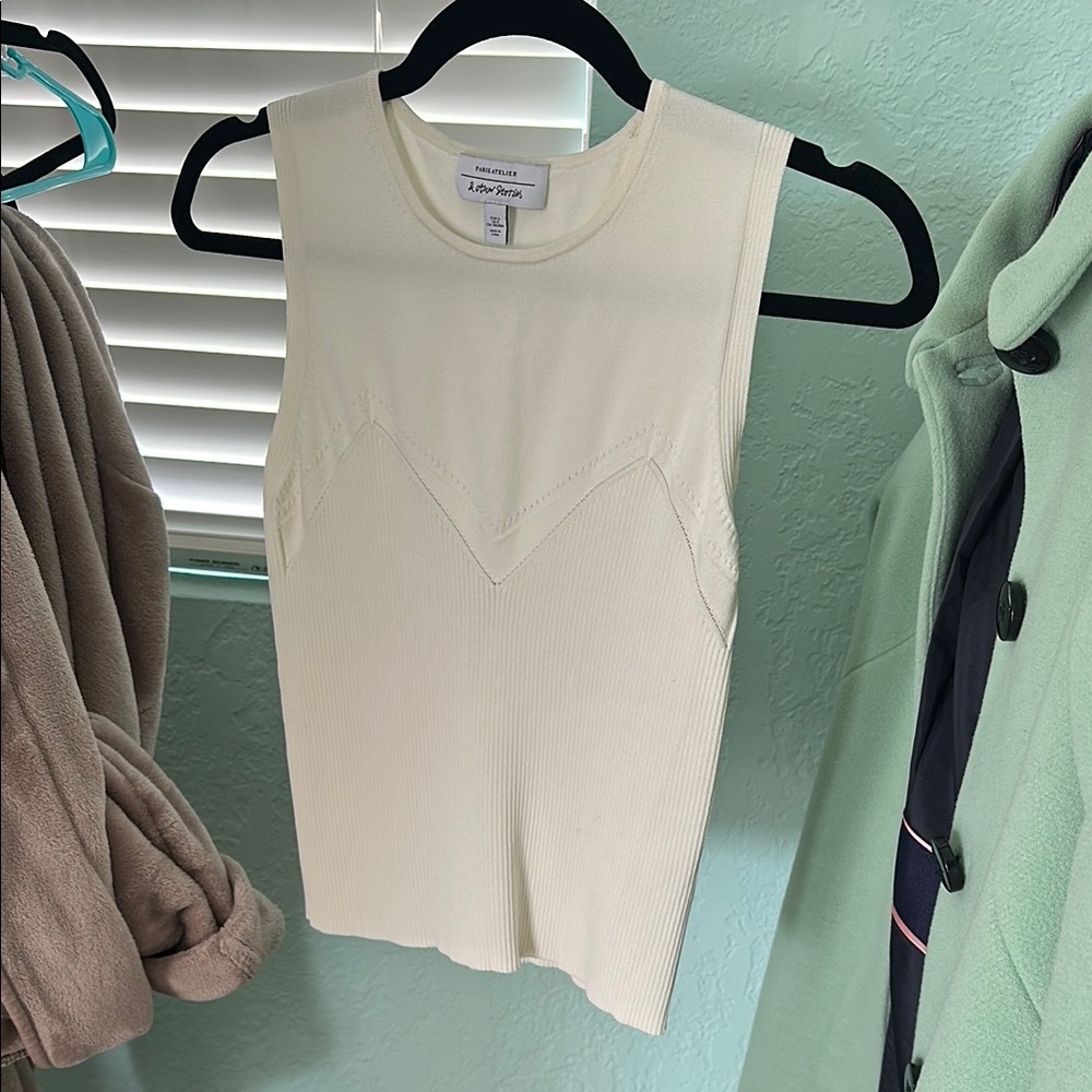 White Sleeveless Top